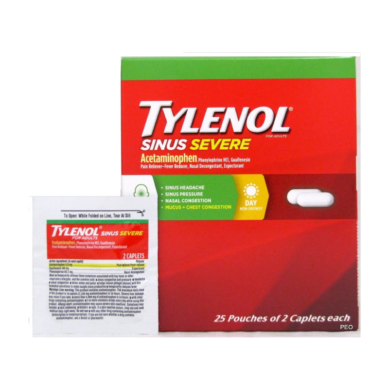 TYLENOL SINUS SEVERE 25CT Unity Wholesale
